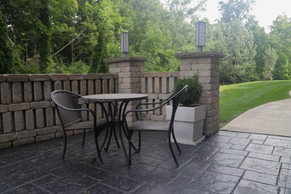 Stamped Concrete Patio Installation in Windsor