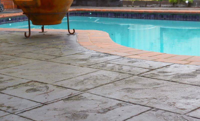 Pool Deck with Pattern
